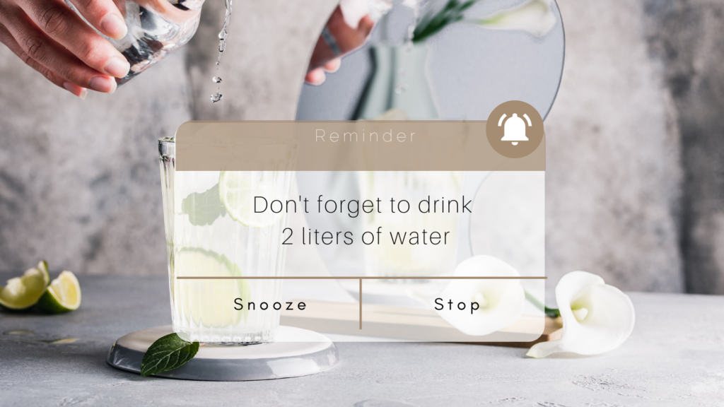 Hydrate during your morning routine