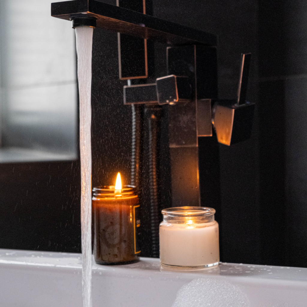 Add candles to your shower routine