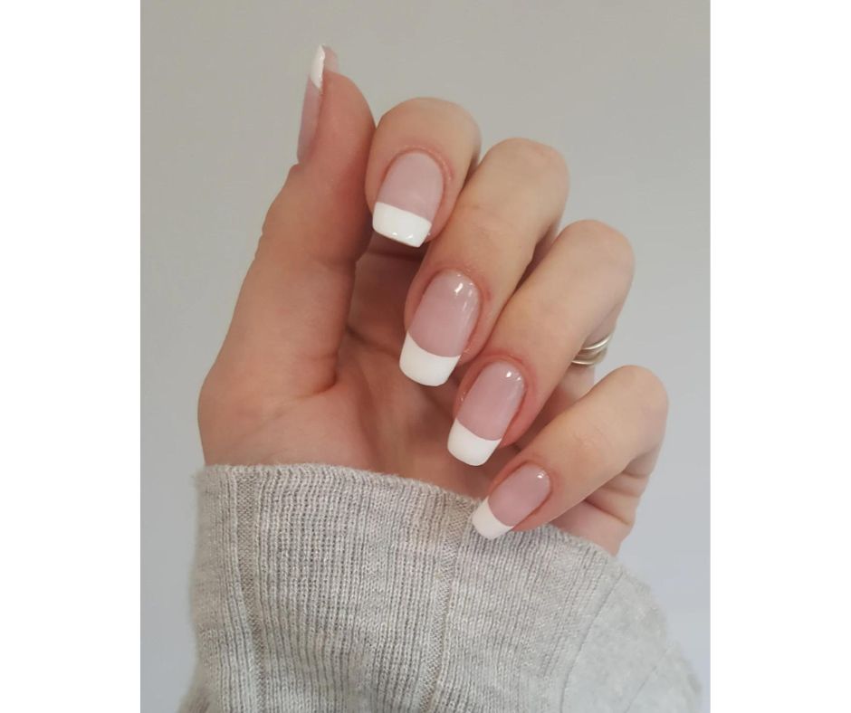 DIY French manicure at home