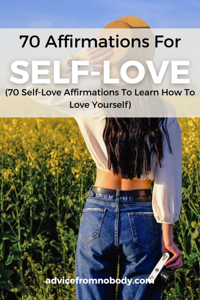 70 affirmations for self-love