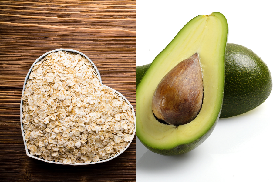 avocado and oatmeal