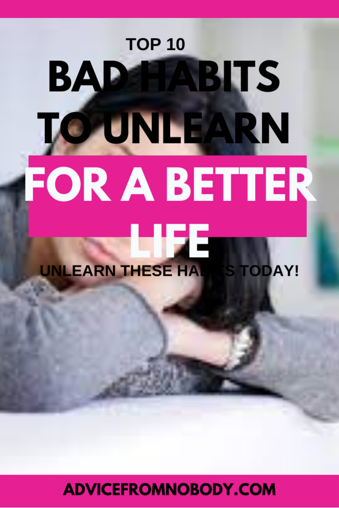 toxic daily habits that are holding you back