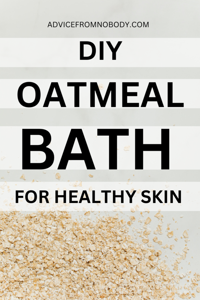oatmeal bath soak for healthy skin