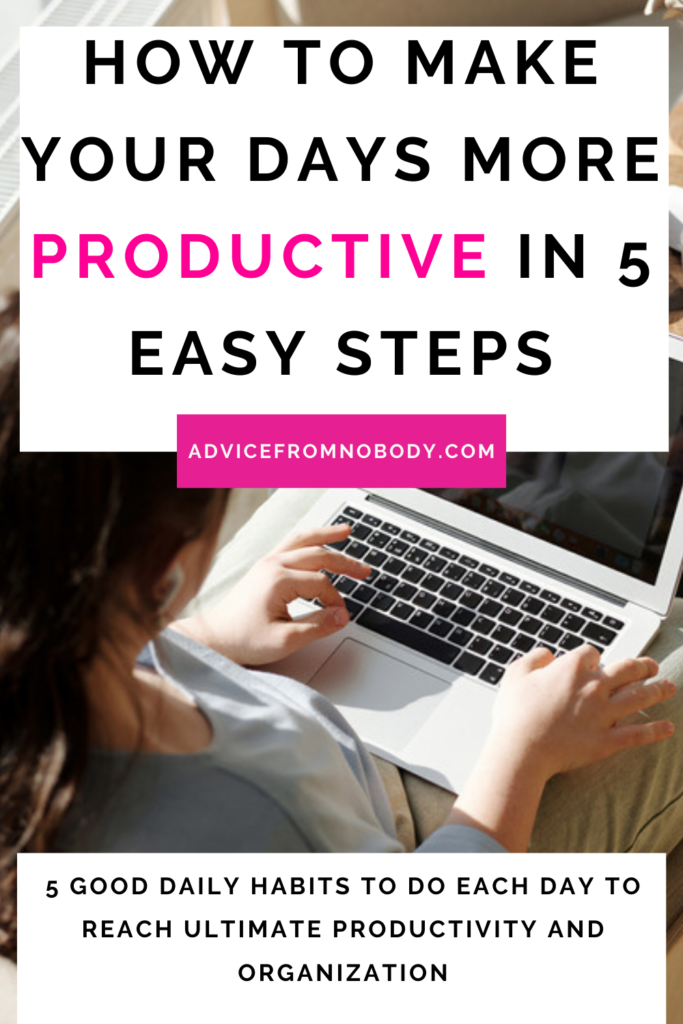 how to be more productive in 5 easy steps