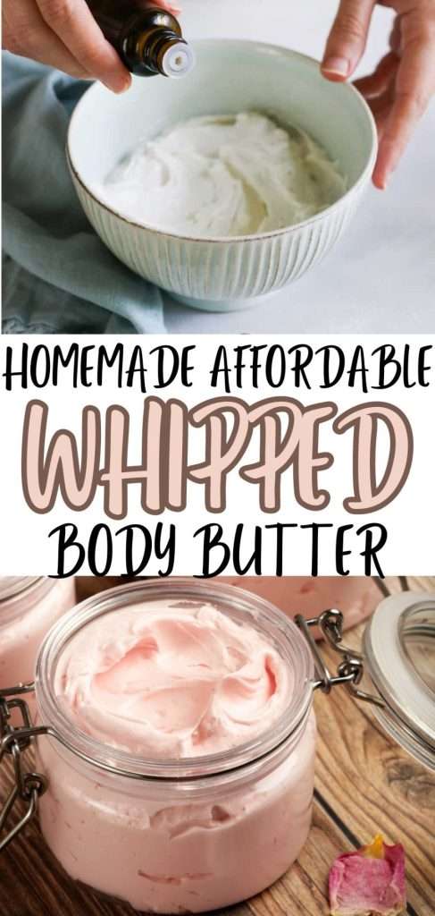 homemade affordable whipped body butter