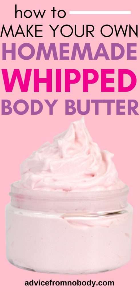how to make your own homemade whipped body butter