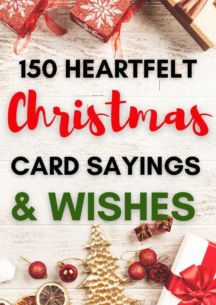 150 heartfelt christmas card sayings and wishes