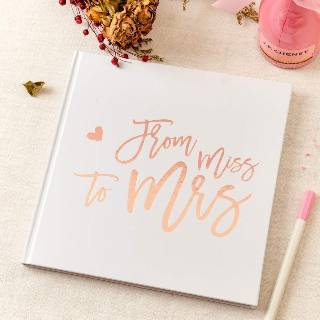 bridal shower guest book