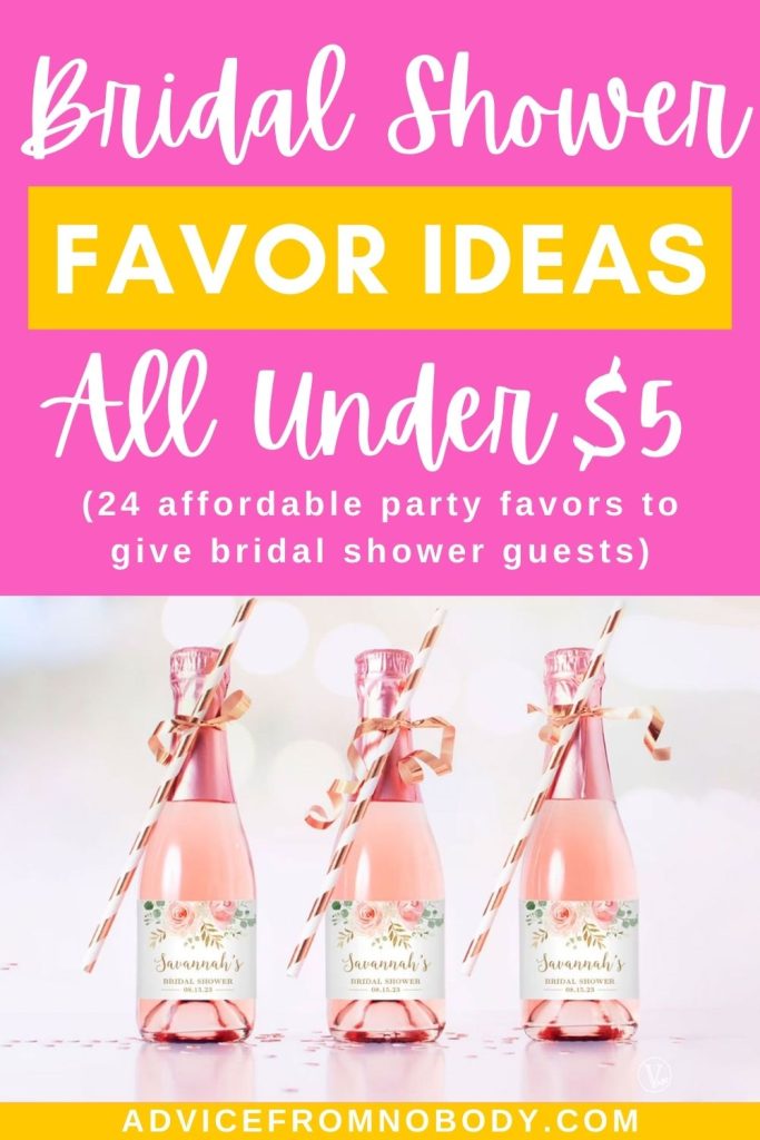 Bridal shower party favors