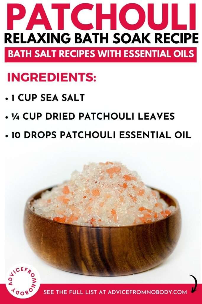 patchouli bath salt recipe