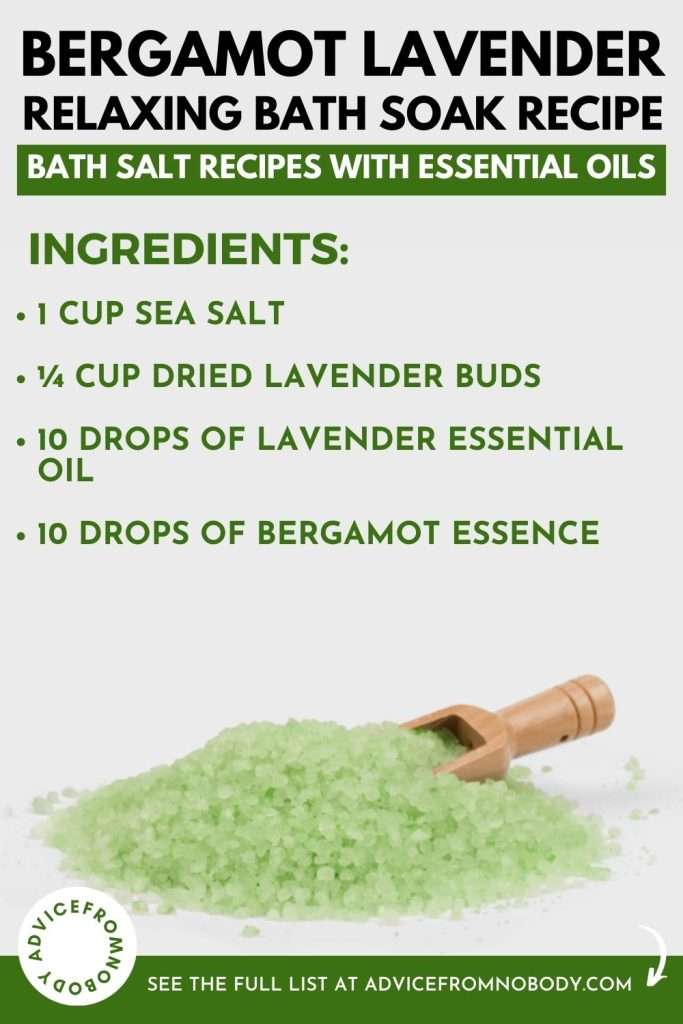 bergamot lavender bath soak