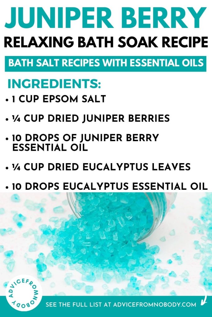juniper bath salt recipe