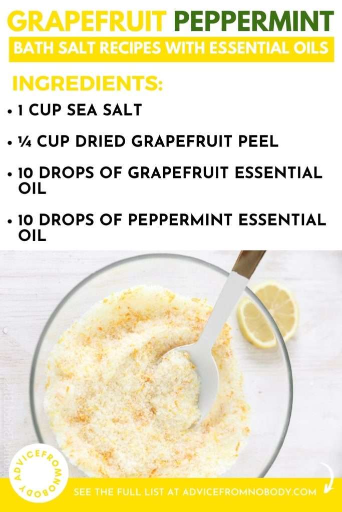 grapefruit peppermint bath salt recipes