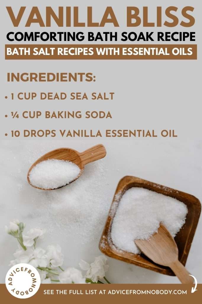 vanilla bath soak recipe
