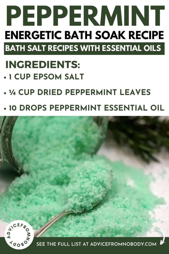 peppermint bath soak recipe