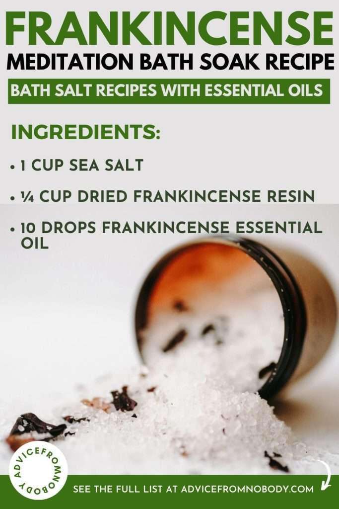 frankincense bath salt recipe