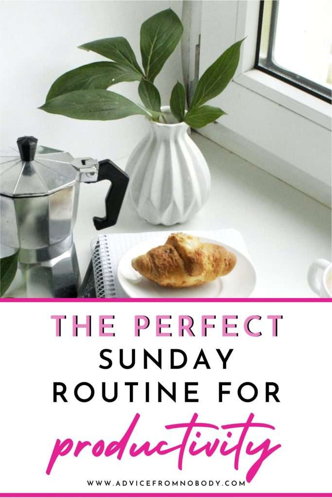 Sunday reset routine