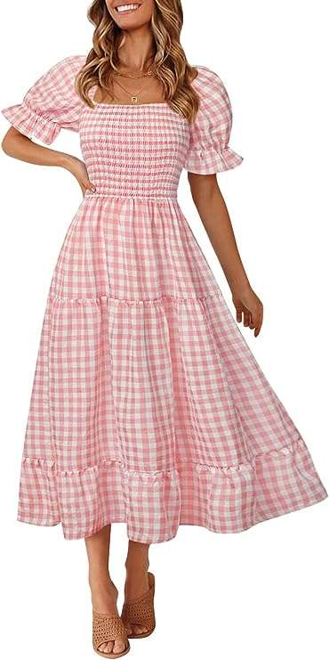 Barbie costume idea gingham dress for dreamhouse Barbie