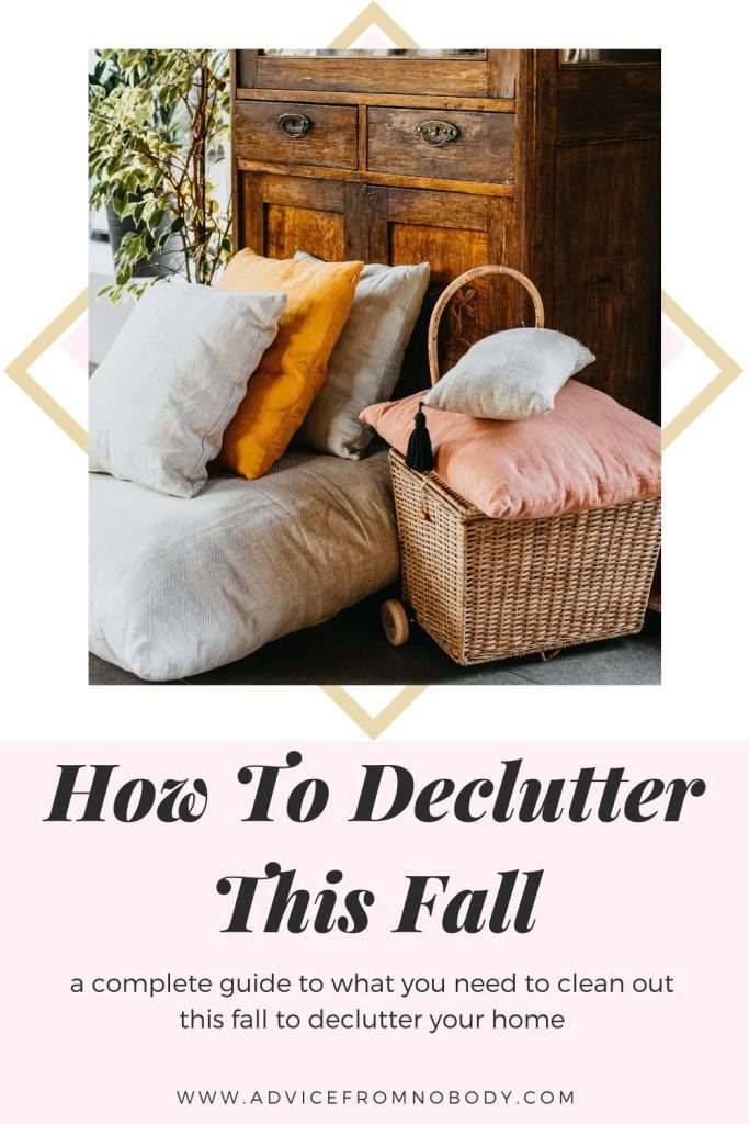 how to clean and declutter your home this fall