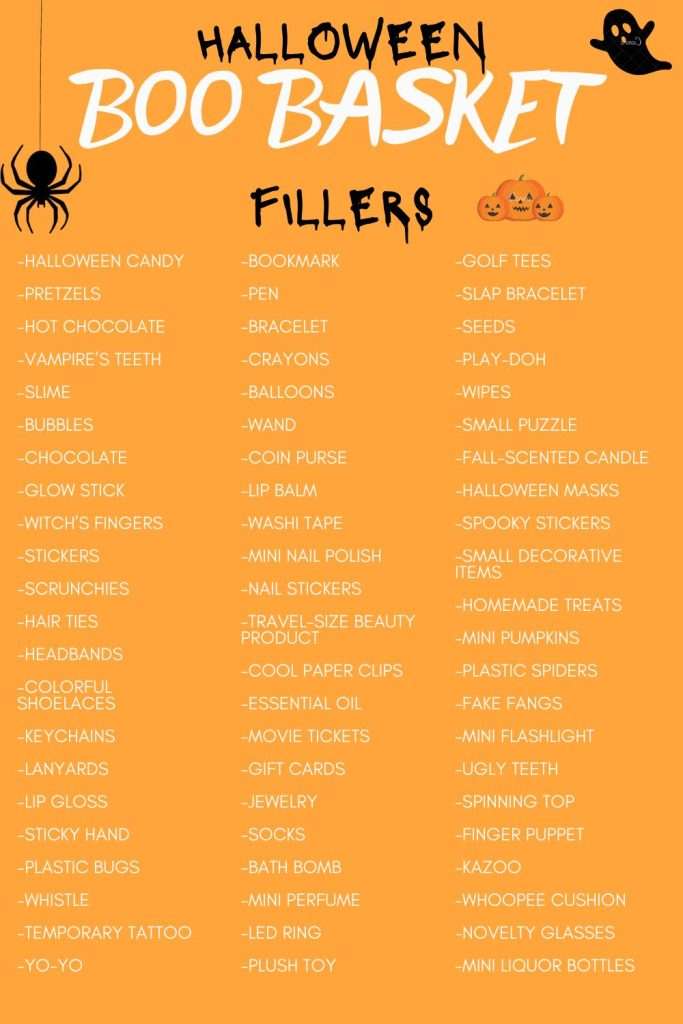 Halloween boo basket