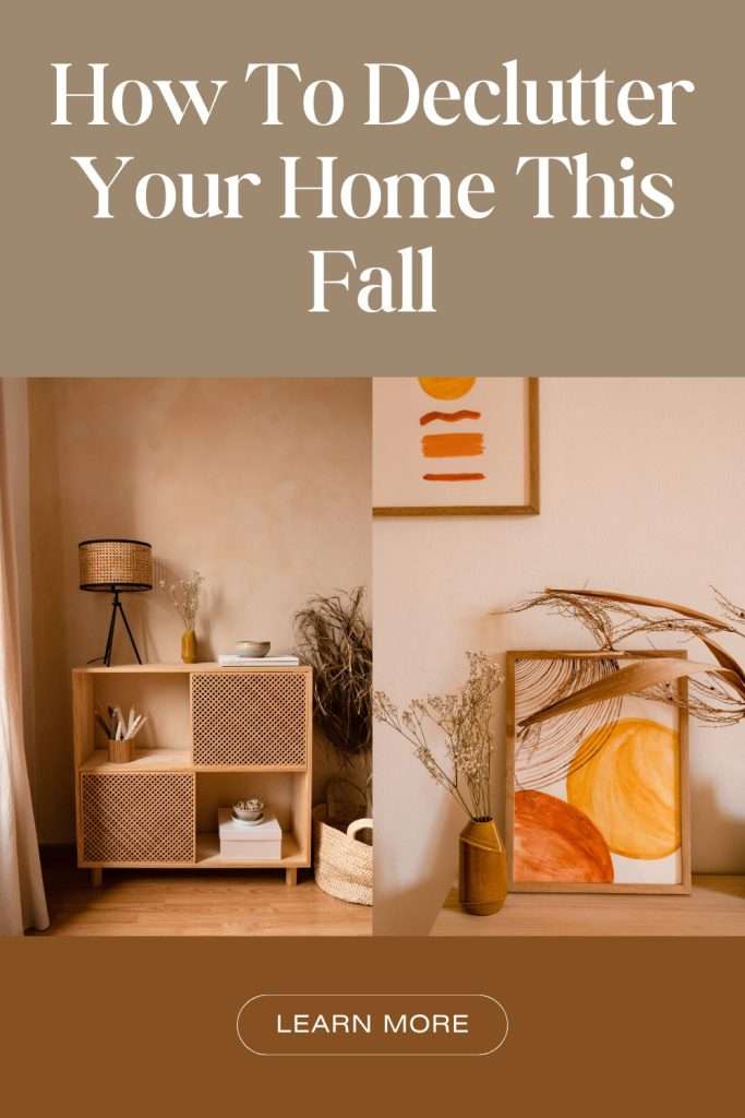 declutter your home for fall
