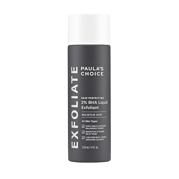 Paulas Choice--SKIN PERFECTING 2% BHA Liquid Salicylic Acid Exfoliant--Facial Exfoliant for Blackheads, Enlarged Pores, Wrinkles & Fine Lines, 4 oz Bottle
