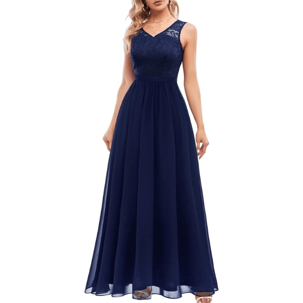 DRESSTELLS Women's Formal Dresses, Modest Prom Long Dress, Fall Wedding Guest Bridesmaid Evening Gowns 2023
