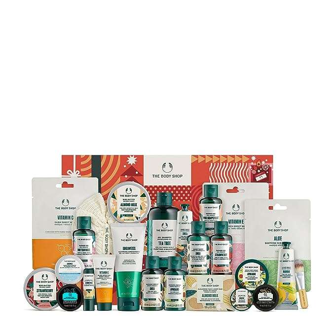 The Body Shop 25-Piece Holiday Beauty Deluxe Advent Calendar