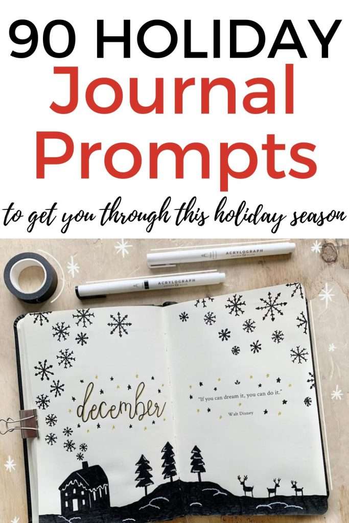 Christmas journal prompts