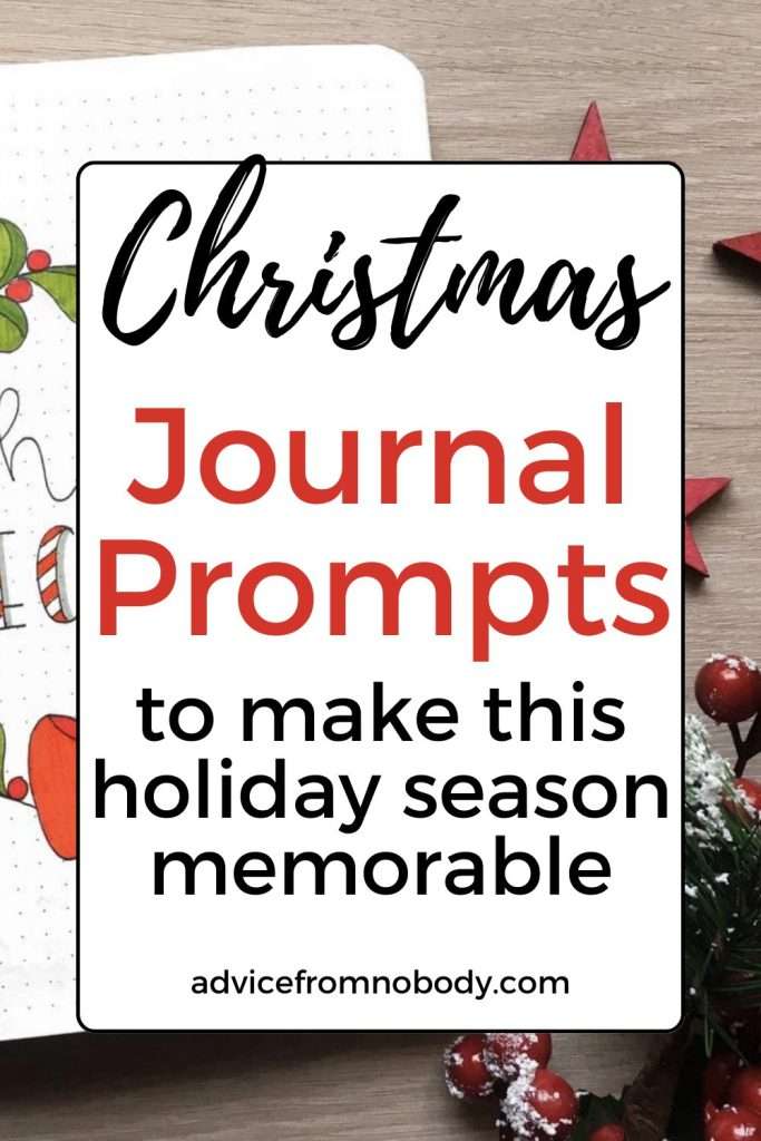 Christmas journal prompts