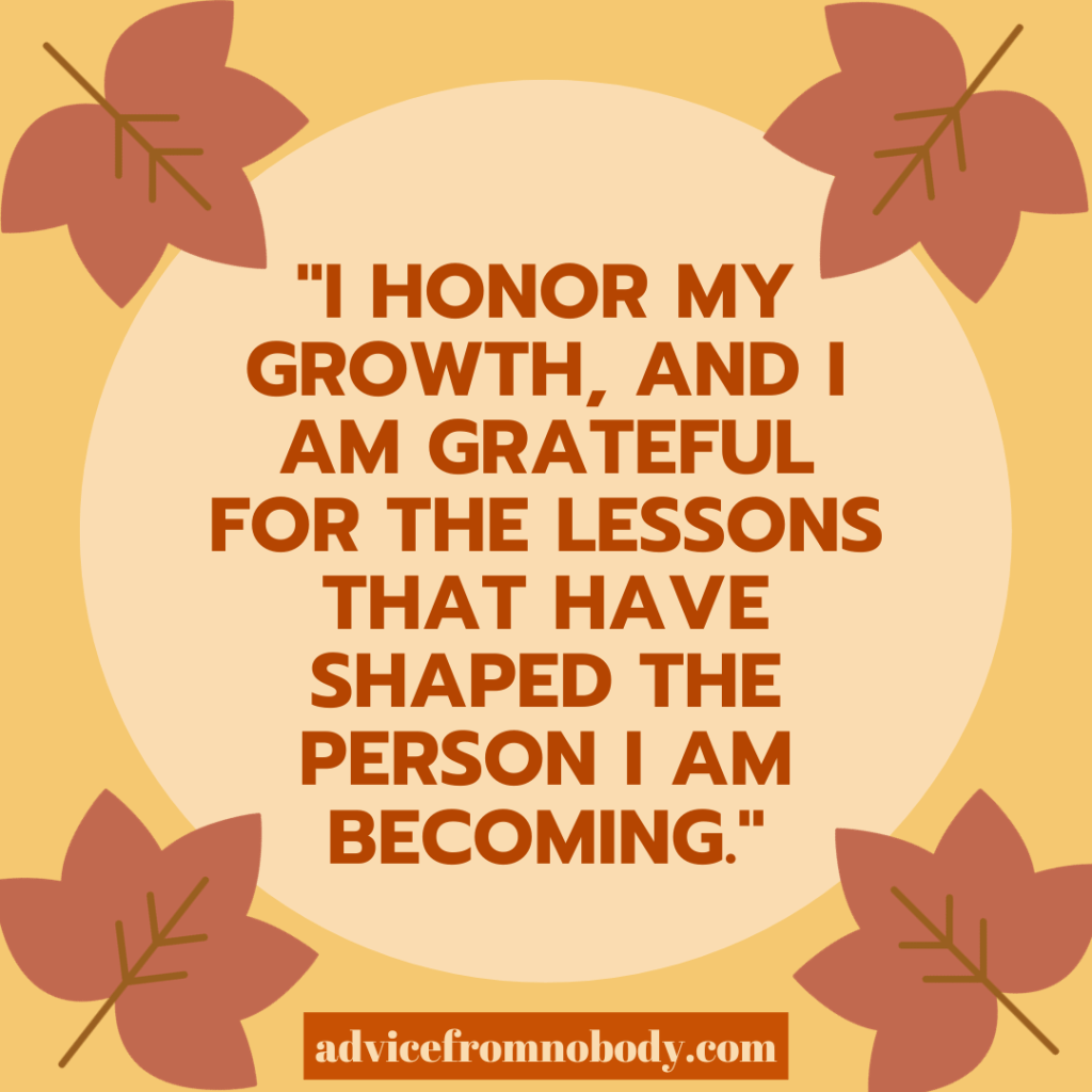 Personal Growth Gratitude Affirmations For The Holidays 