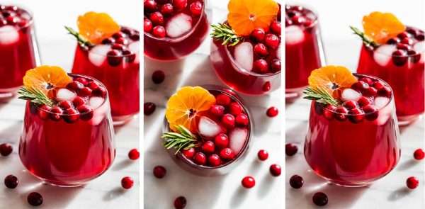 Cranberry Kombucha Mocktail
