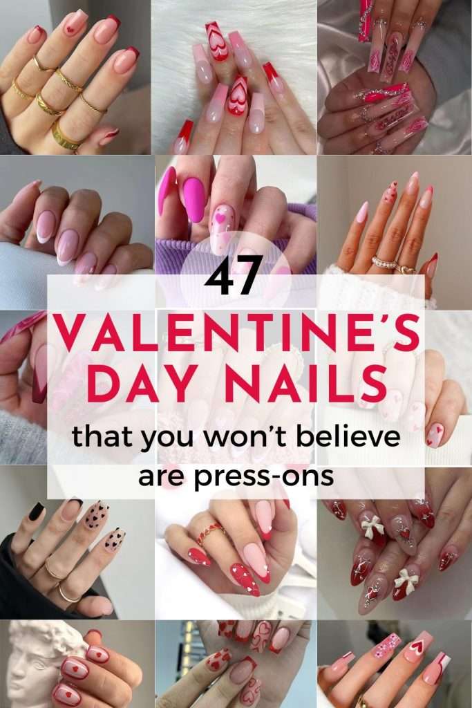 cute valentine's day nail ideas