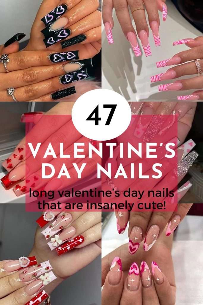 nail designs for valentine's day