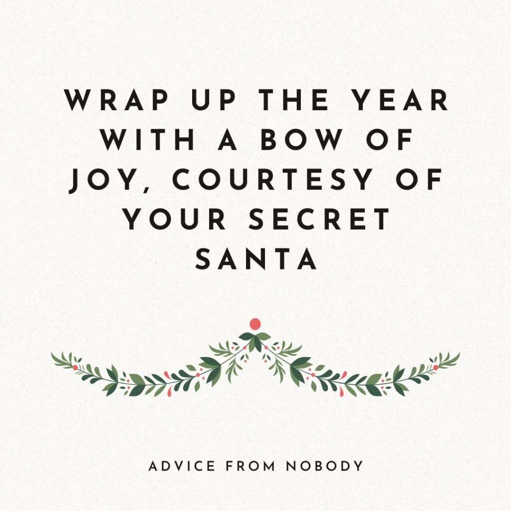 cute sayings for secret santa gifts

