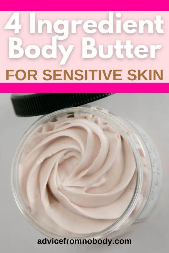 4 ingredient body butter for sensitive skin