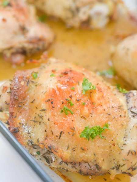 Gluten-Free Honey Baked Chicken Thighs
