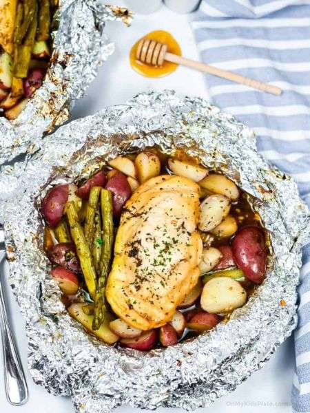 Hobo Dinner Foil Packets (Bacon Cheeseburger & Potato)
