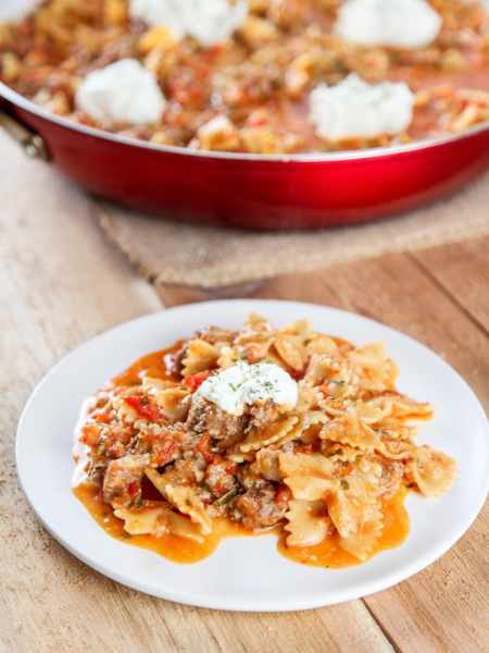 One Pot Skillet Lasagna
