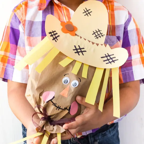 Paper Bag Scarecrow
