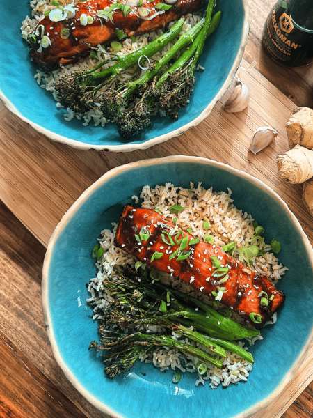 amazing air fryer teriyaki salmon
