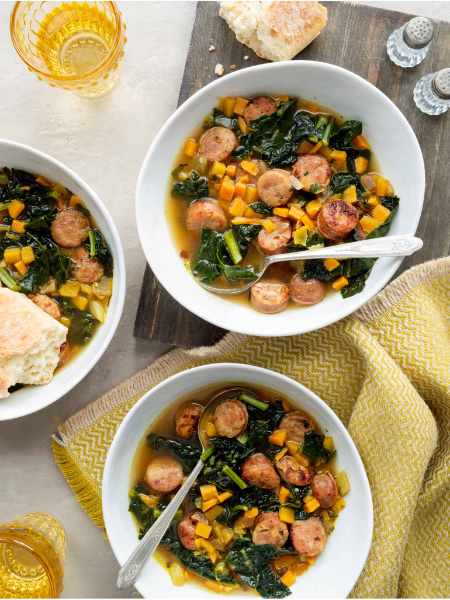 Vegetable Hash and Sausage Stew