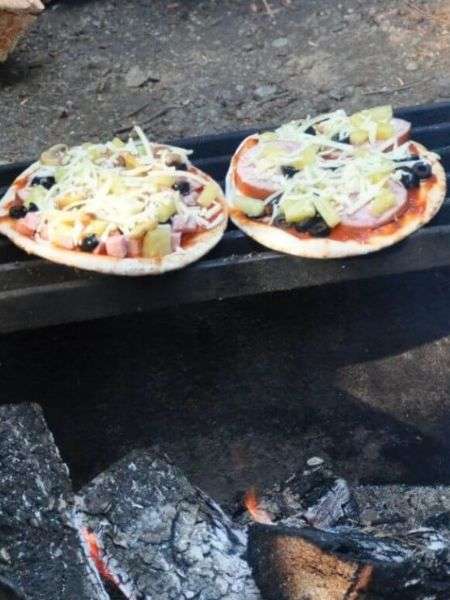 Campfire Camping Pizza