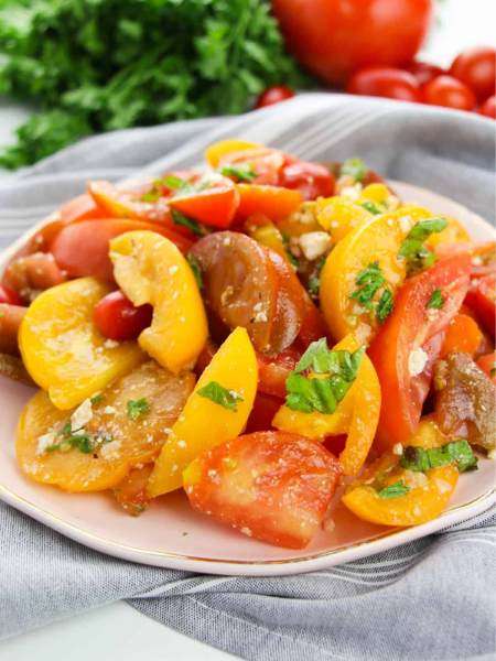 Heirloom Tomato Salad with Balsamic & Feta
