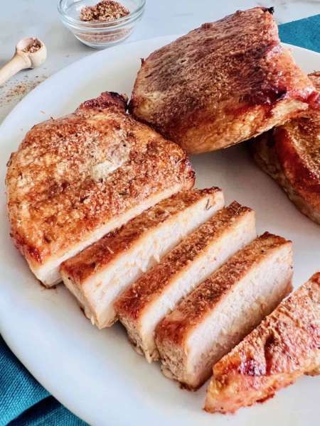 AIR FRYER PORK CHOPS (NO BREADING)
