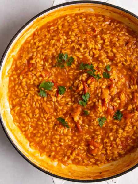 EASY ONE POT TOMATO RISOTTO
