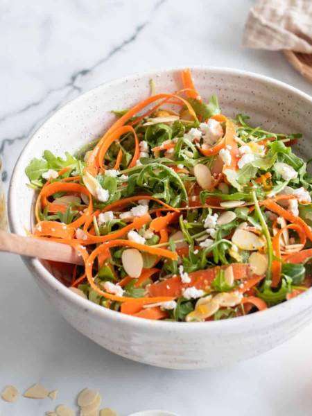 Carrot Ribbon Salad with Arugula
