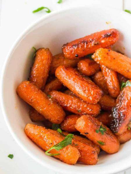 Roasted Baby Carrots With Honey
