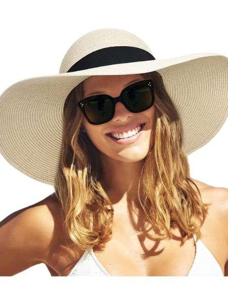 FURTALK Womens Sun Straw Hat Wide Brim hat