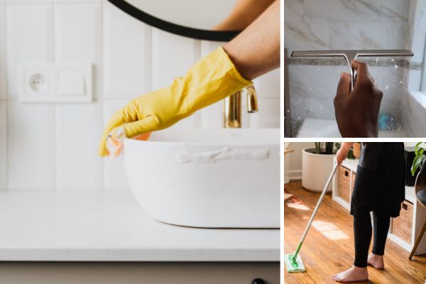weekly cleaning schedule for  a clean home